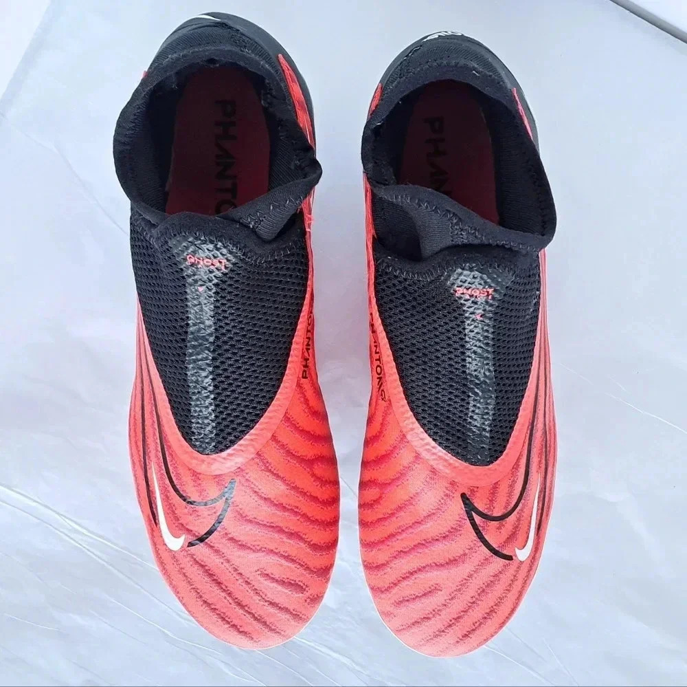 Nike Phantom GX Pro Firm Ground Soccer Cleats Bright Crimson/Black Size 5.5/23cm - Picture 2 of 8